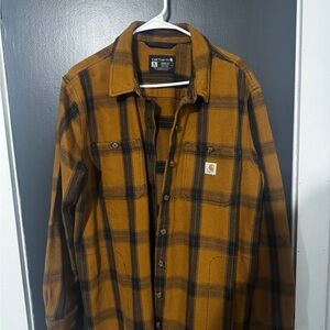 Women’s Carhartt Brown Plaid Flannel Shacket